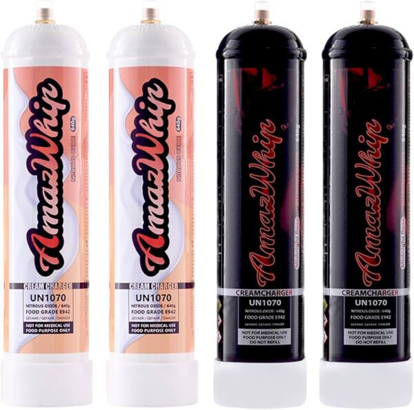 Flavored Whipped Cream Charger – Pomegranate, Food Grade 0.95L/640g Aluminum Tanks