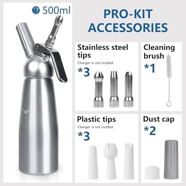 Whipped Cream Dispenser 500ml